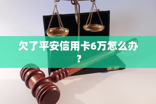 欠了平安信用卡6万怎么办？