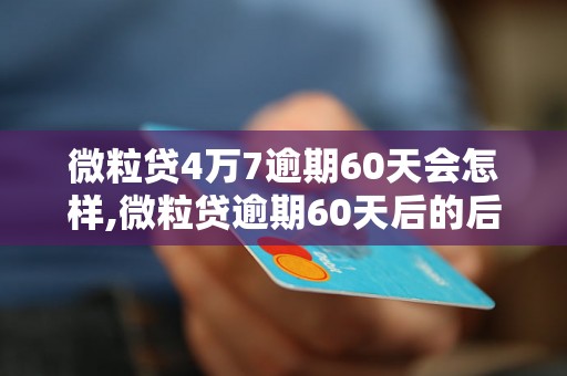 微粒贷4万7逾期60天会怎样,微粒贷逾期60天后的后果及处理办法