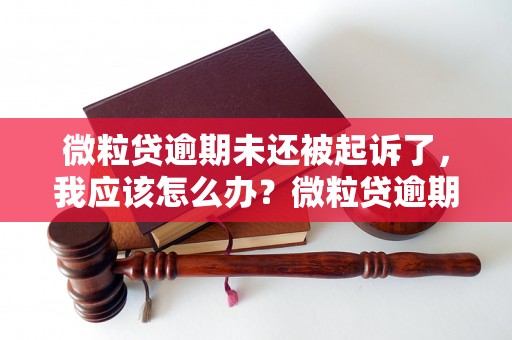 微粒贷逾期未还被起诉了，我应该怎么办？微粒贷逾期未还被起诉了，应该如何处理？