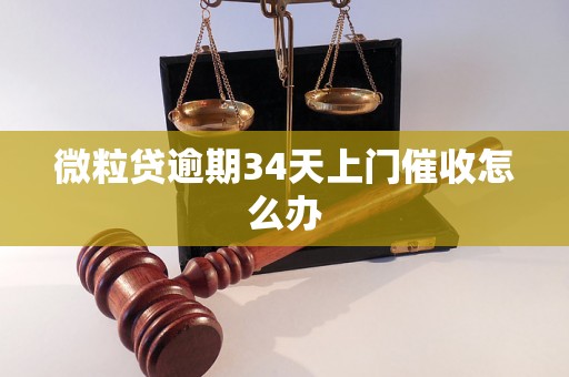 微粒贷逾期34天上门催收怎么办