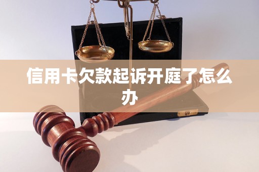 信用卡欠款起诉开庭了怎么办