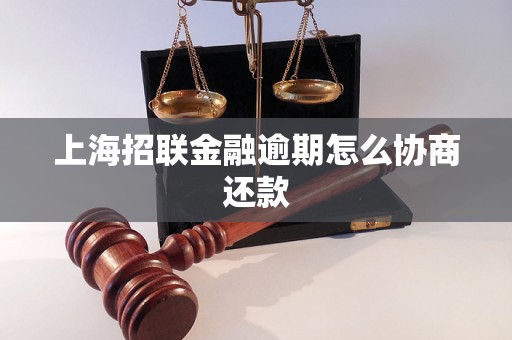 上海招联金融逾期怎么协商还款