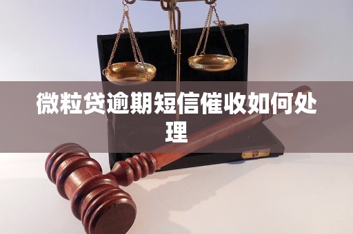 微粒贷逾期短信催收如何处理