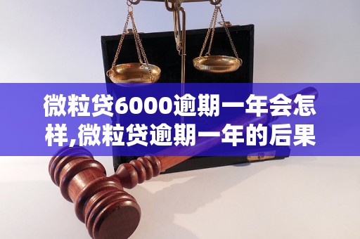 微粒贷6000逾期一年会怎样,微粒贷逾期一年的后果及处理方法