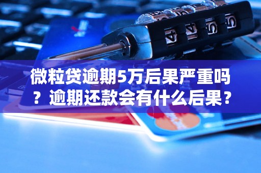 微粒贷逾期5万后果严重吗？逾期还款会有什么后果？