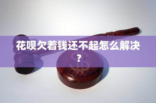 花呗欠着钱还不起怎么解决？