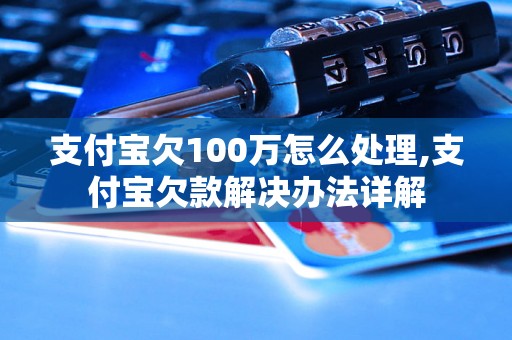 支付宝欠100万怎么处理,支付宝欠款解决办法详解