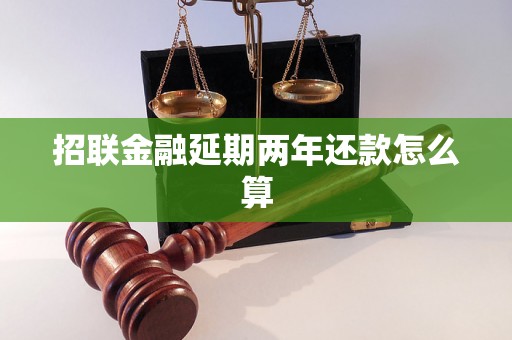 招联金融延期两年还款怎么算