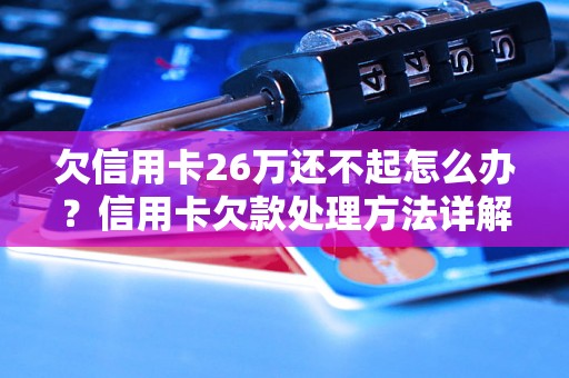 欠信用卡26万还不起怎么办？信用卡欠款处理方法详解