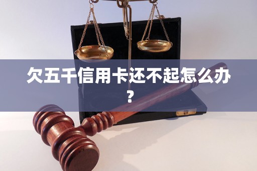 欠五千信用卡还不起怎么办？