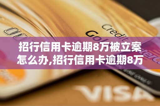 招行信用卡逾期8万被立案怎么办,招行信用卡逾期8万后果严重吗