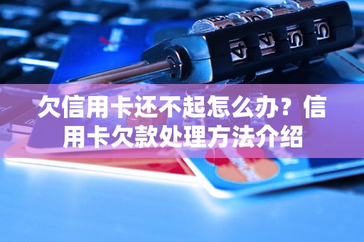 欠信用卡还不起怎么办？信用卡欠款处理方法介绍