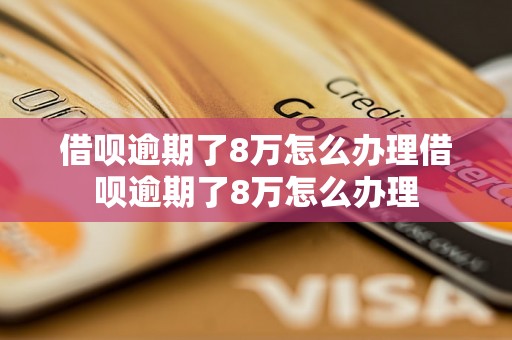 借呗逾期了8万怎么办理借呗逾期了8万怎么办理