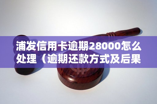 浦发信用卡逾期28000怎么处理（逾期还款方式及后果分析）