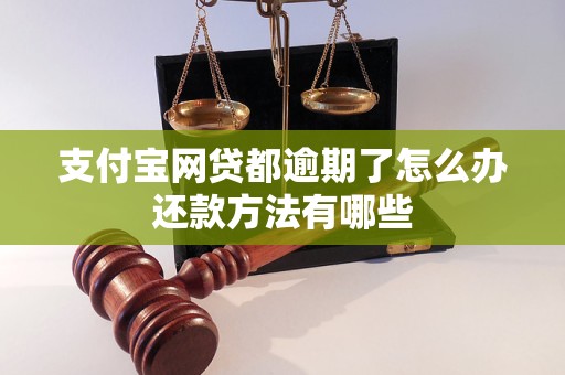 支付宝网贷都逾期了怎么办还款方法有哪些