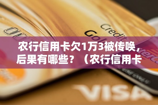 农行信用卡欠1万3被传唤，后果有哪些？（农行信用卡欠款被传唤的处理方法）