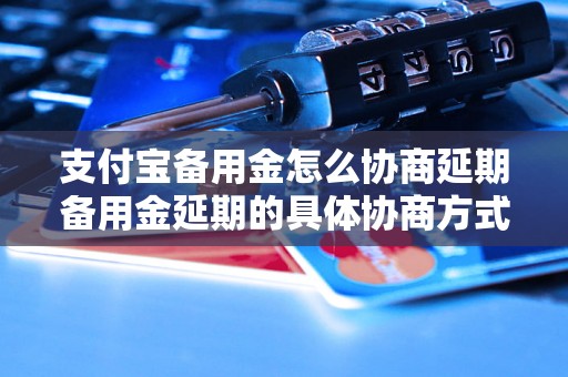 支付宝备用金怎么协商延期备用金延期的具体协商方式是什么