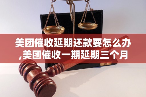 美团催收延期还款要怎么办,美团催收一期延期三个月流程解析