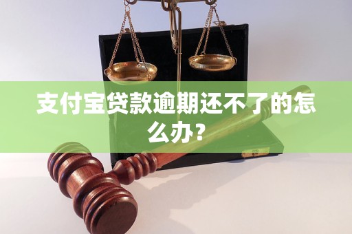 支付宝贷款逾期还不了的怎么办？