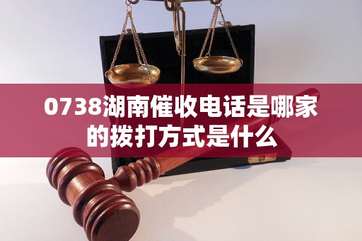 0738湖南催收电话是哪家的拨打方式是什么