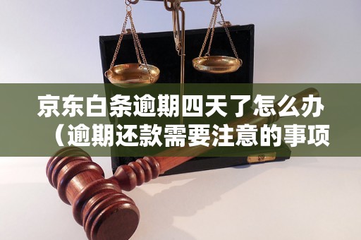 京东白条逾期四天了怎么办（逾期还款需要注意的事项）