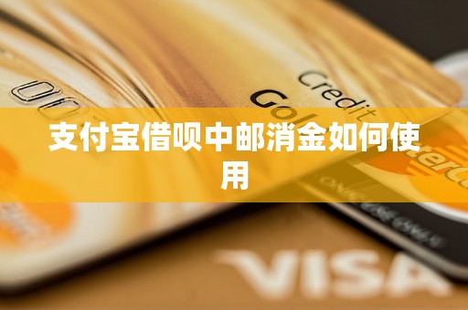 支付宝借呗中邮消金如何使用