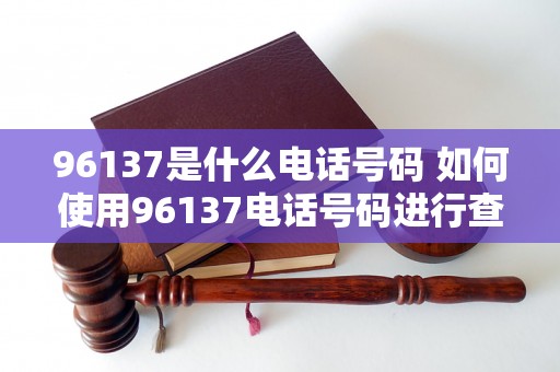 96137是什么电话号码 如何使用96137电话号码进行查询