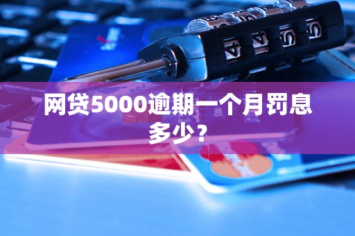 网贷5000逾期一个月罚息多少？