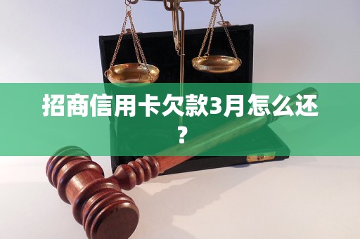 招商信用卡欠款3月怎么还？