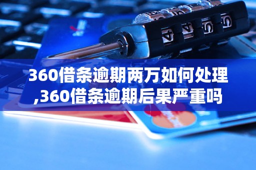 360借条逾期两万如何处理,360借条逾期后果严重吗