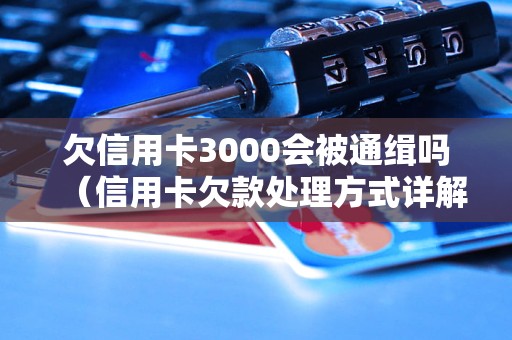 欠信用卡3000会被通缉吗（信用卡欠款处理方式详解）