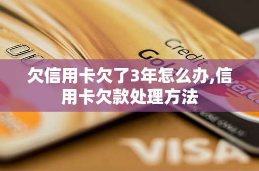 欠信用卡欠了3年怎么办,信用卡欠款处理方法