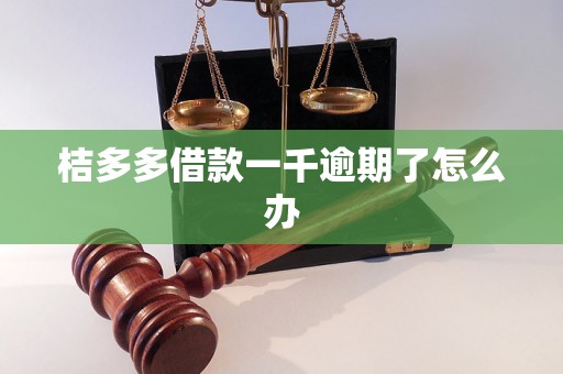 桔多多借款一千逾期了怎么办