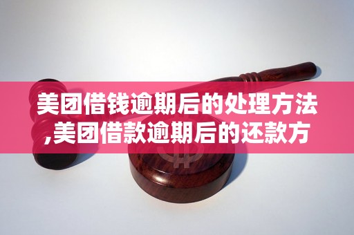 美团借钱逾期后的处理方法,美团借款逾期后的还款方式