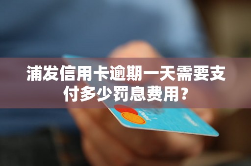 浦发信用卡逾期一天需要支付多少罚息费用？