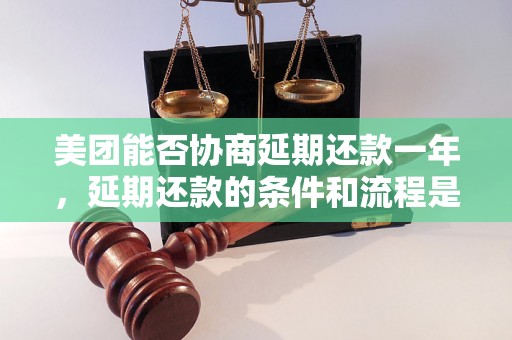 美团能否协商延期还款一年，延期还款的条件和流程是什么