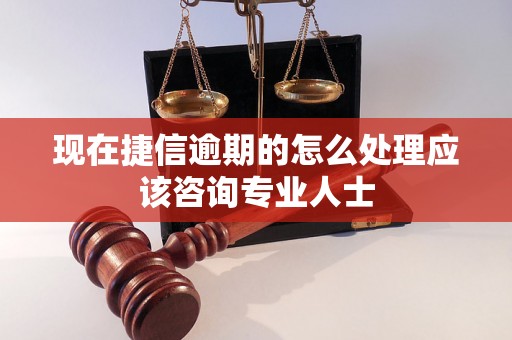 现在捷信逾期的怎么处理应该咨询专业人士