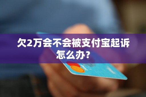 欠2万会不会被支付宝起诉怎么办？