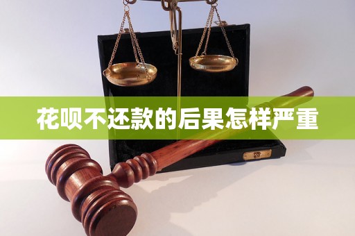 花呗不还款的后果怎样严重