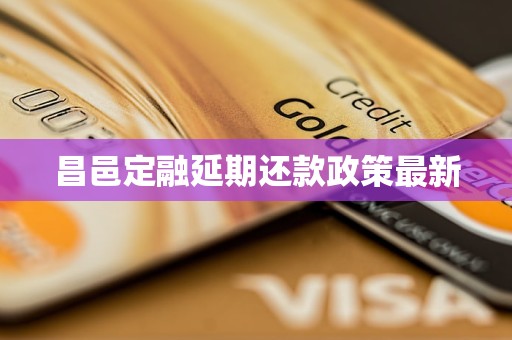 昌邑定融延期还款政策最新