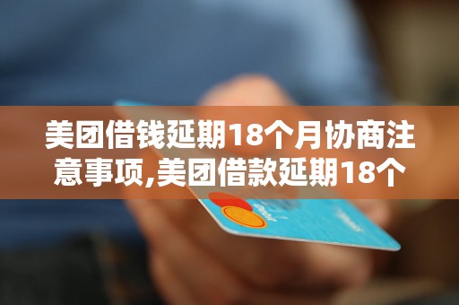 美团借钱延期18个月协商注意事项,美团借款延期18个月协商流程详解