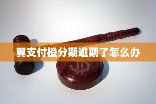 翼支付橙分期逾期了怎么办