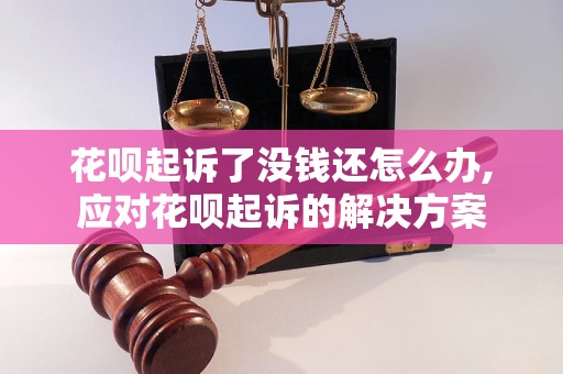 花呗起诉了没钱还怎么办,应对花呗起诉的解决方案