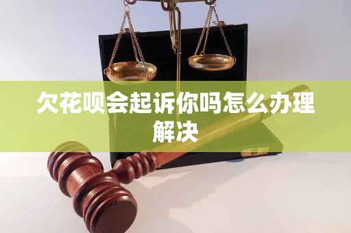 欠花呗会起诉你吗怎么办理解决