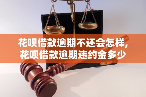 花呗借款逾期不还会怎样,花呗借款逾期违约金多少