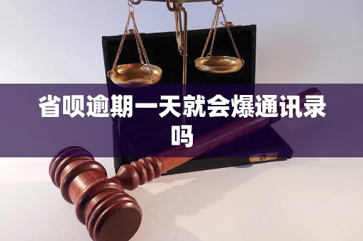 省呗逾期一天就会爆通讯录吗