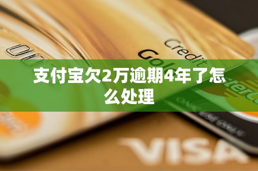 支付宝欠2万逾期4年了怎么处理