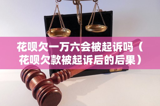 花呗欠一万六会被起诉吗（花呗欠款被起诉后的后果）