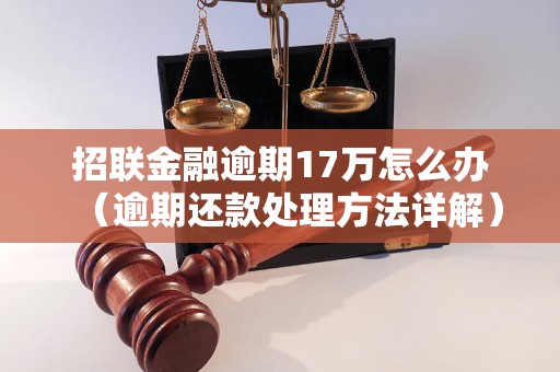 招联金融逾期17万怎么办（逾期还款处理方法详解）