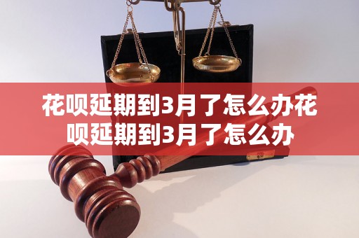 花呗延期到3月了怎么办花呗延期到3月了怎么办